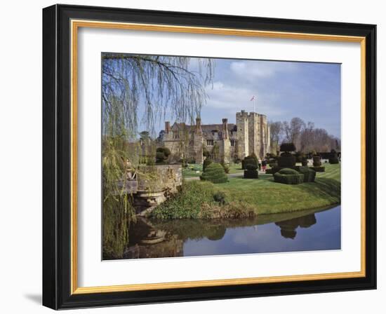 Leeds Castle, Rebuilt in Stone by the Normans around 1120, Kent, England, UK-Nigel Blythe-Framed Photographic Print