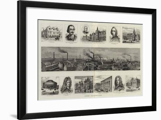 Leeds Illustrated-null-Framed Giclee Print