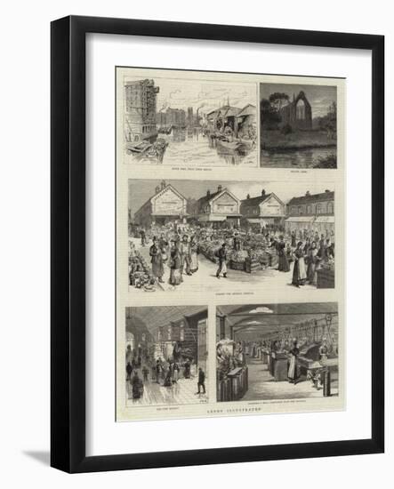 Leeds Illustrated-null-Framed Giclee Print