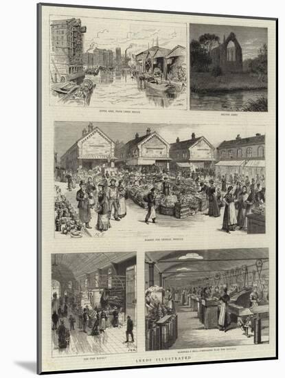 Leeds Illustrated-null-Mounted Giclee Print