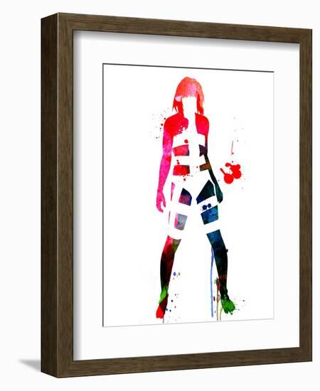 Leeloo Watercolor-Lora Feldman-Framed Premium Giclee Print