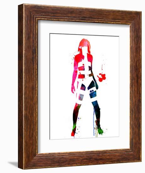 Leeloo Watercolor-Lora Feldman-Framed Premium Giclee Print