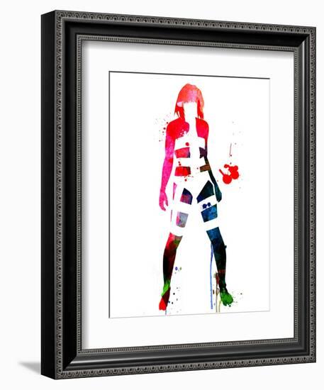 Leeloo Watercolor-Lora Feldman-Framed Premium Giclee Print