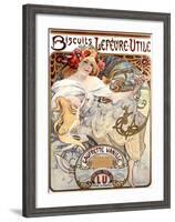 Lefevre-Utile Biscuits-Alphonse Mucha-Framed Giclee Print
