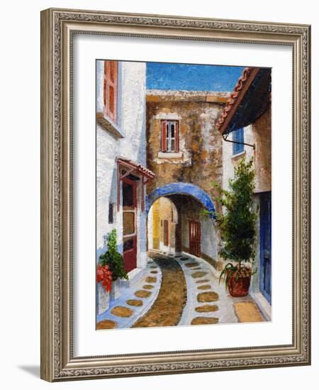 Lefkimi, Corfu, 2006-Trevor Neal-Framed Giclee Print