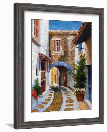 Lefkimi, Corfu, 2006-Trevor Neal-Framed Giclee Print