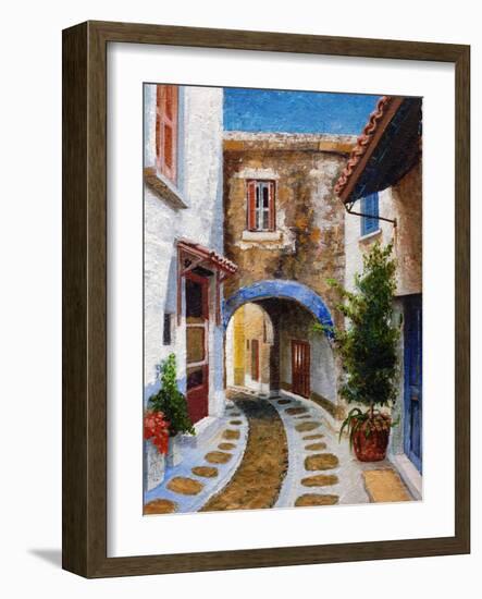 Lefkimi, Corfu, 2006-Trevor Neal-Framed Giclee Print