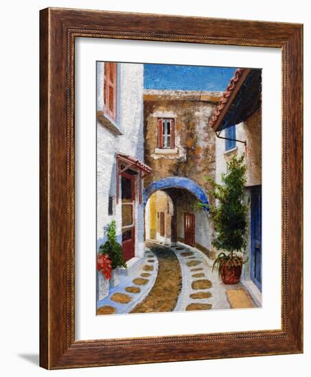 Lefkimi, Corfu, 2006-Trevor Neal-Framed Giclee Print