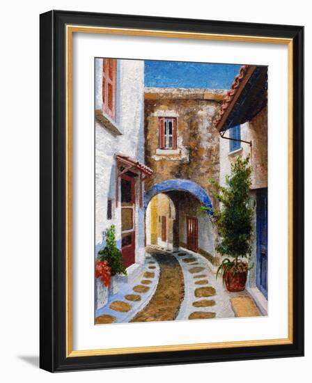 Lefkimi, Corfu, 2006-Trevor Neal-Framed Giclee Print