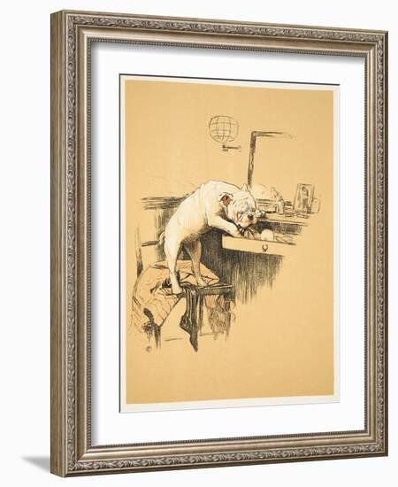 Left Alone in Her Dressing Room-Cecil Aldin-Framed Giclee Print