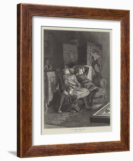 Left at Home to Fret and Pout-Robert Barnes-Framed Giclee Print