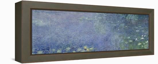 Left Centre Piece of the Large Water Lily Painting in the Musée De L'Orangerie-Claude Monet-Framed Premier Image Canvas