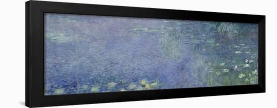 Left Centre Piece of the Large Water Lily Painting in the Musée De L'Orangerie-Claude Monet-Framed Giclee Print