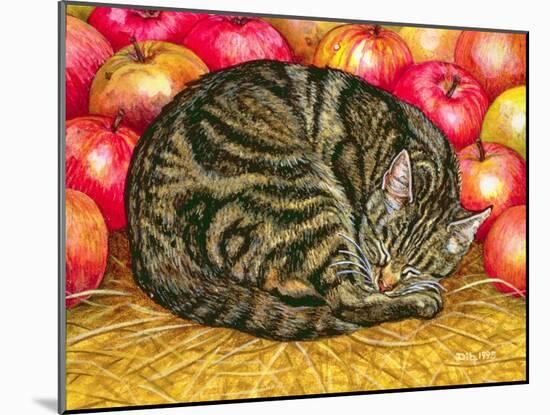 Left-Hand Apple-Cat, 1995-Ditz-Mounted Giclee Print