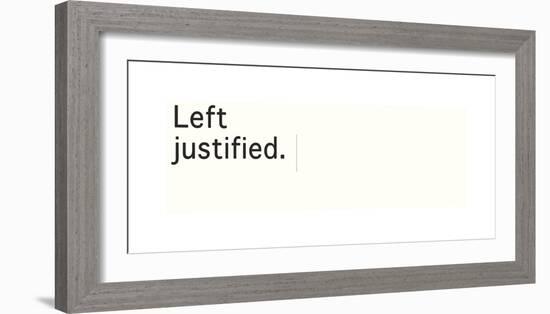 Left Justified-Urban Cricket-Framed Giclee Print