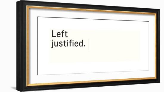 Left Justified-Urban Cricket-Framed Giclee Print