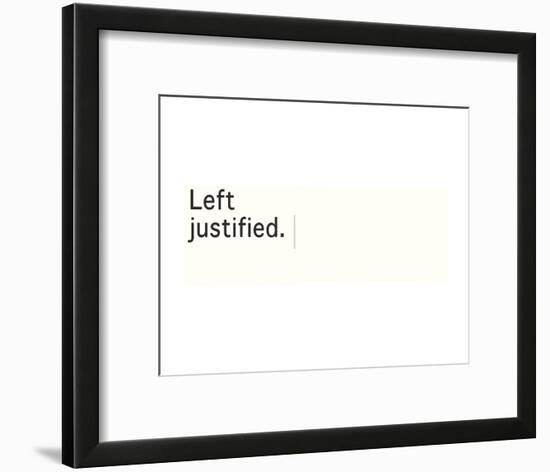 Left Justified-Urban Cricket-Framed Art Print