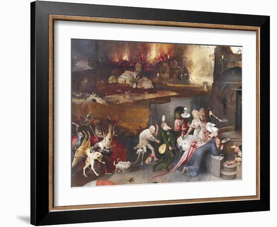 Left Panel of Temptation of St Anthony Triptych-Hieronymus Bosch-Framed Giclee Print