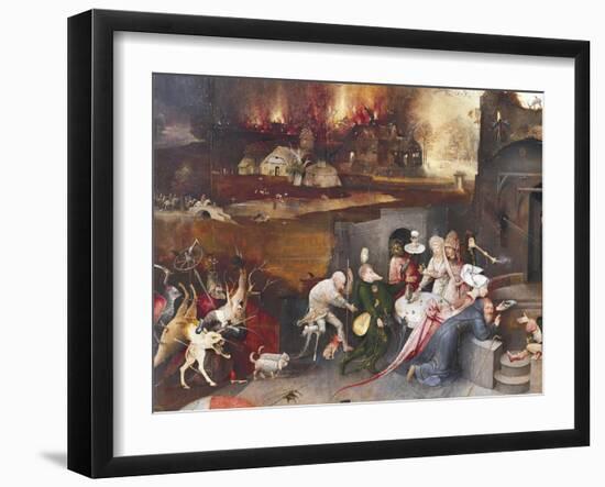 Left Panel of Temptation of St Anthony Triptych-Hieronymus Bosch-Framed Giclee Print