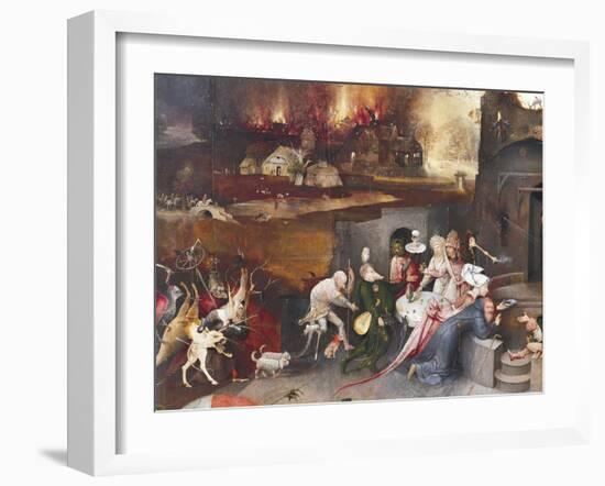 Left Panel of Temptation of St Anthony Triptych-Hieronymus Bosch-Framed Giclee Print