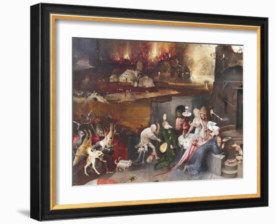 Left Panel of Temptation of St Anthony Triptych-Hieronymus Bosch-Framed Giclee Print