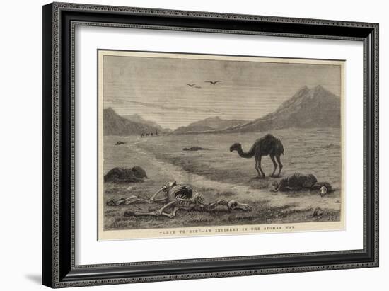 Left to Die, an Incident in the Afghan War-null-Framed Giclee Print