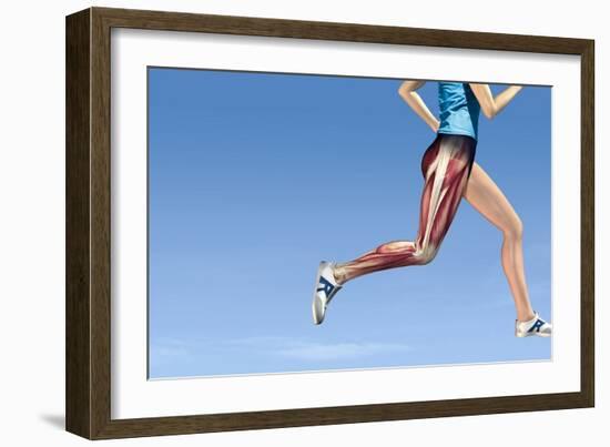 Leg Muscles In Running, Artwork-Henning Dalhoff-Framed Photographic Print