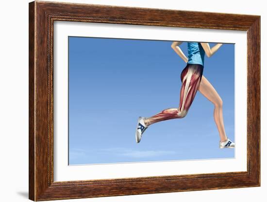 Leg Muscles In Running, Artwork-Henning Dalhoff-Framed Photographic Print