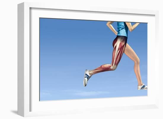 Leg Muscles In Running, Artwork-Henning Dalhoff-Framed Photographic Print