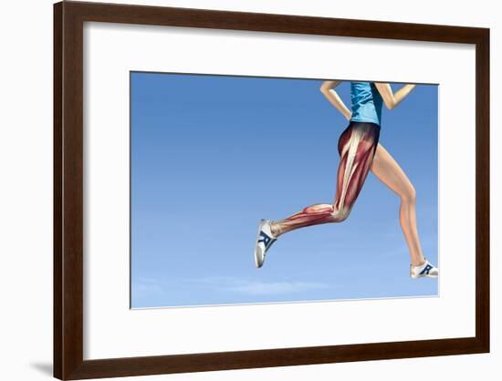 Leg Muscles In Running, Artwork-Henning Dalhoff-Framed Photographic Print