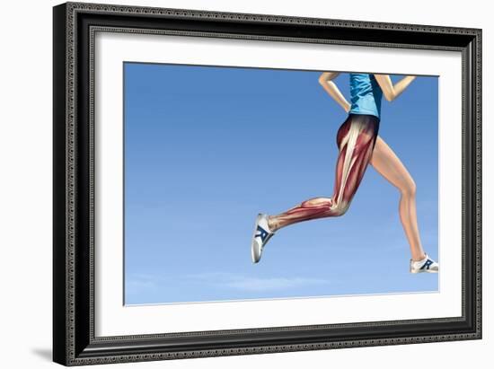 Leg Muscles In Running, Artwork-Henning Dalhoff-Framed Photographic Print