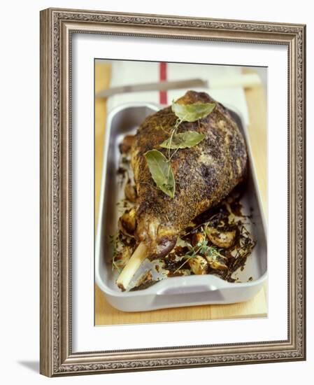 Leg of Lamb with Herb Crust-Jean Cazals-Framed Photographic Print