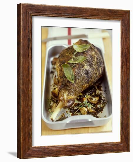 Leg of Lamb with Herb Crust-Jean Cazals-Framed Photographic Print