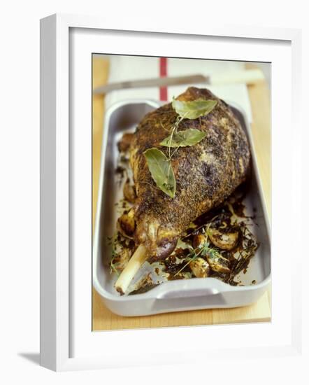 Leg of Lamb with Herb Crust-Jean Cazals-Framed Photographic Print