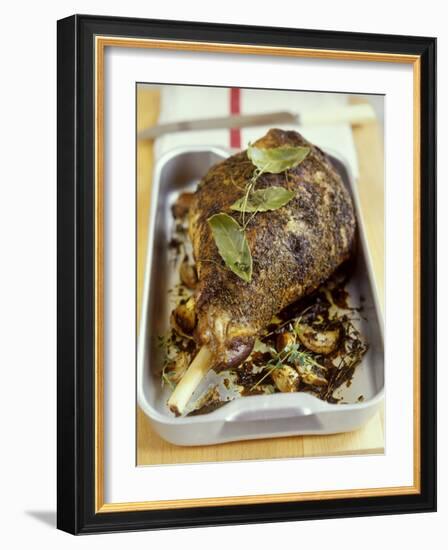 Leg of Lamb with Herb Crust-Jean Cazals-Framed Photographic Print