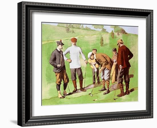 Leg Wrapping-Arthur Burdett Frost-Framed Art Print