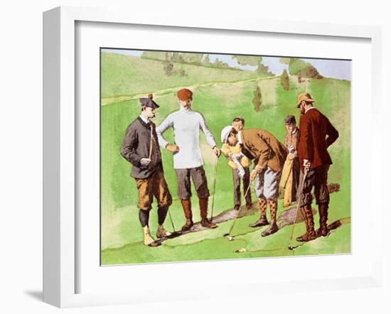 Leg Wrapping-Arthur Burdett Frost-Framed Art Print