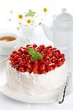 Beautiful Cake with Strawberries and Cream-legaa-Mounted Photographic Print