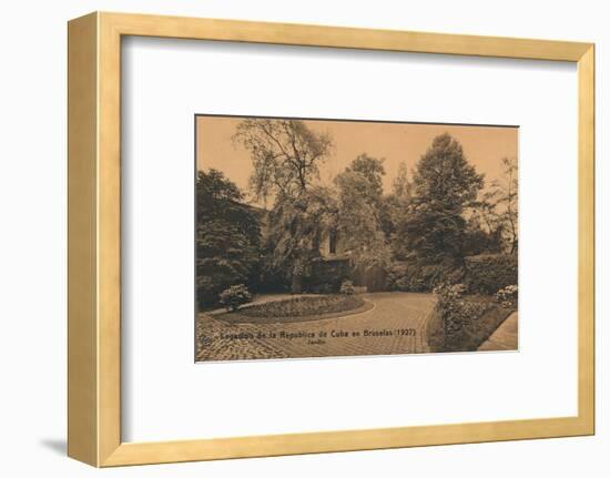 'Legacion de la Republica de Cuba en Bruselas (1927) - Jardin', c1927-Unknown-Framed Photographic Print