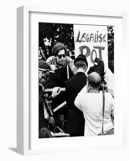 'Legalize Pot' Signs in London-null-Framed Photo