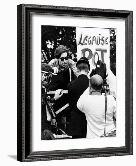 'Legalize Pot' Signs in London-null-Framed Photo