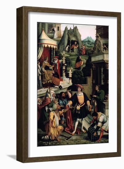 Legend of Saint Roch,' 16th Century-Bernaert Van Orley-Framed Giclee Print