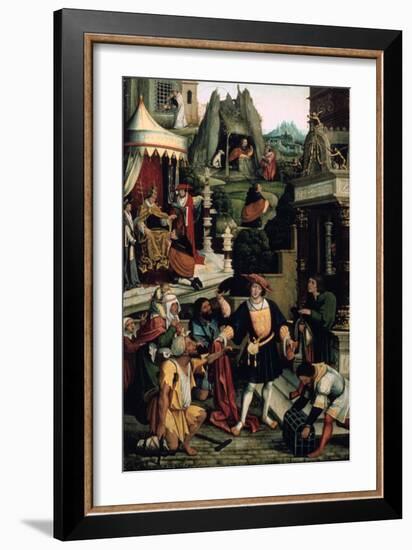Legend of Saint Roch,' 16th Century-Bernaert Van Orley-Framed Giclee Print