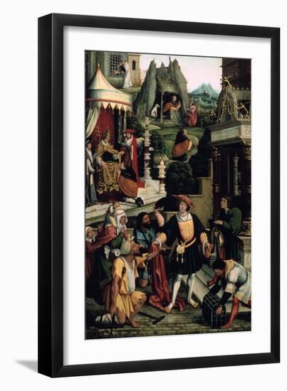 Legend of Saint Roch,' 16th Century-Bernaert Van Orley-Framed Giclee Print