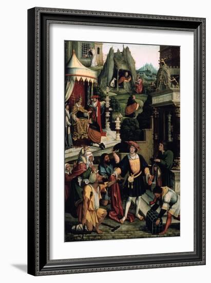 Legend of Saint Roch,' 16th Century-Bernaert Van Orley-Framed Giclee Print