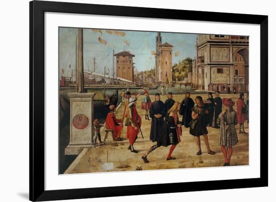 Legend of St. Ursula. The Return of the Ambassadors-Vittore Carpaccio-Framed Art Print