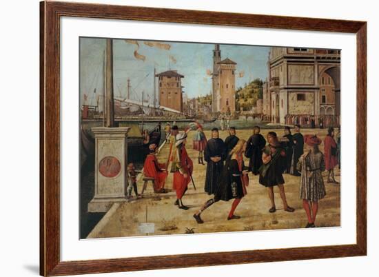 Legend of St. Ursula. The Return of the Ambassadors-Vittore Carpaccio-Framed Art Print