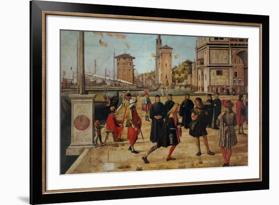 Legend of St. Ursula. The Return of the Ambassadors-Vittore Carpaccio-Framed Art Print