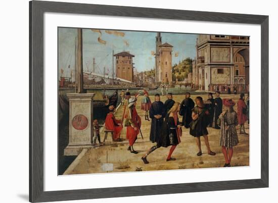 Legend of St. Ursula. The Return of the Ambassadors-Vittore Carpaccio-Framed Art Print