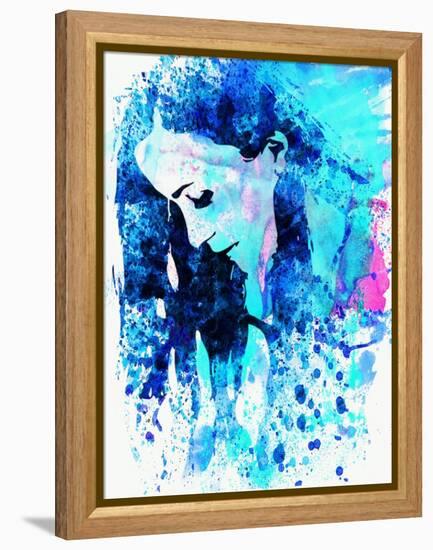 Legendary Alanis Morissette Watercolor-Olivia Morgan-Framed Stretched Canvas